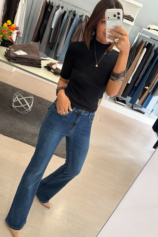 Jeans Flare denim medio cc