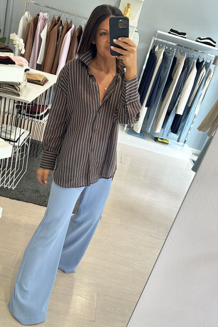 Camicia cioccolato oversize cc