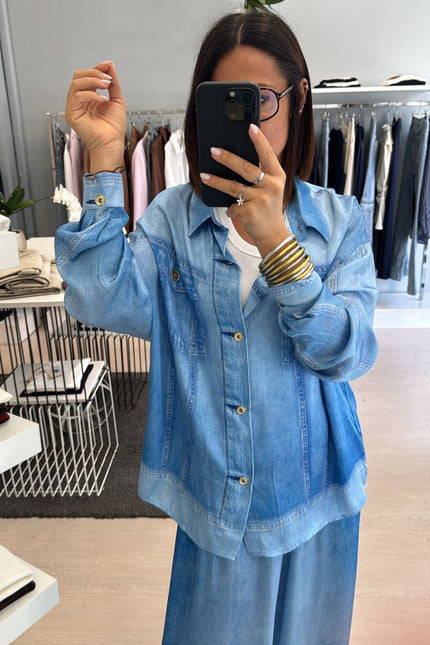 Camicia denim in chambray kk
