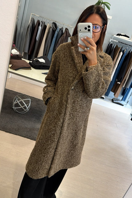Cappotto Mid-Lenght Bouclè Ak