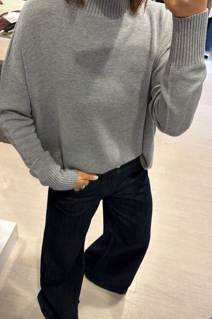 Lupetto oversize Grigio Kn