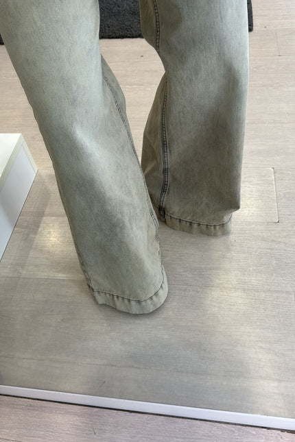 Jeans wide leg vintage wash