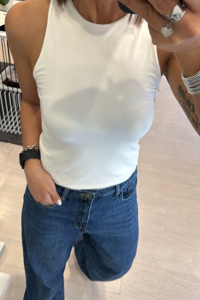 Canotta americana bianca