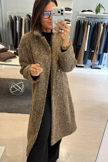 Cappotto Mid-Lenght Bouclè Ak