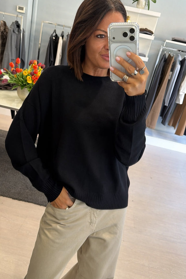 Girocollo nero kn