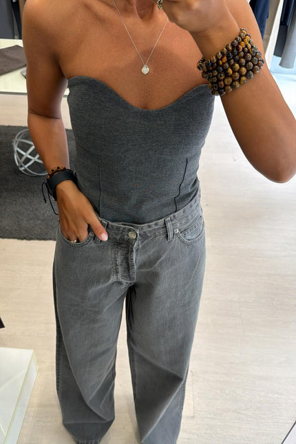 Jeans grigio palazzo kk