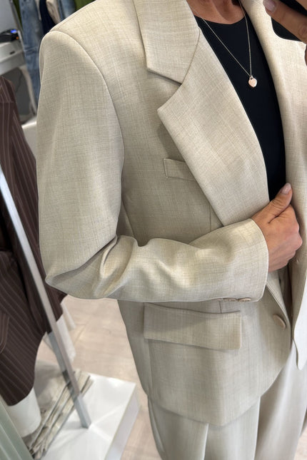 Giacca completo sabbia