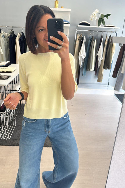 Girocollo giallo pastello