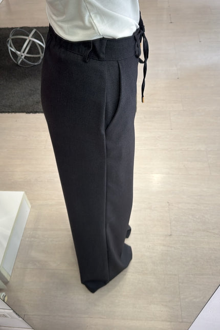Pantalone dritto completo overshirt grigio piombo ak