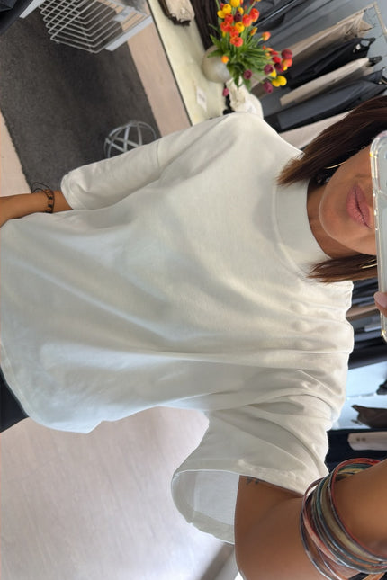 T-shirt oversize bianca kk