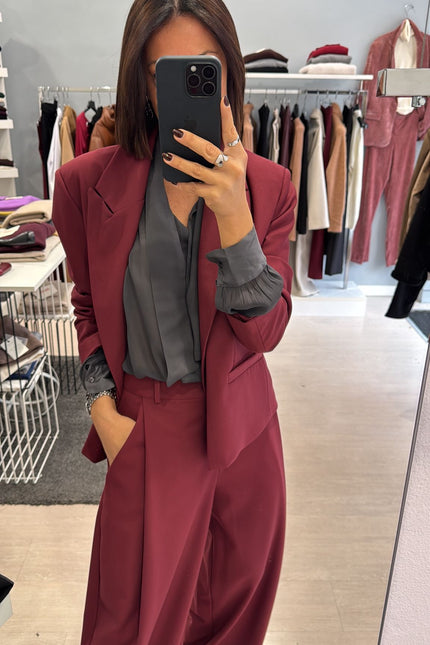 Giacca over bordeaux