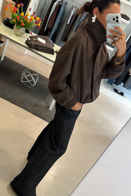 Cappotto bomber cioccolato kk