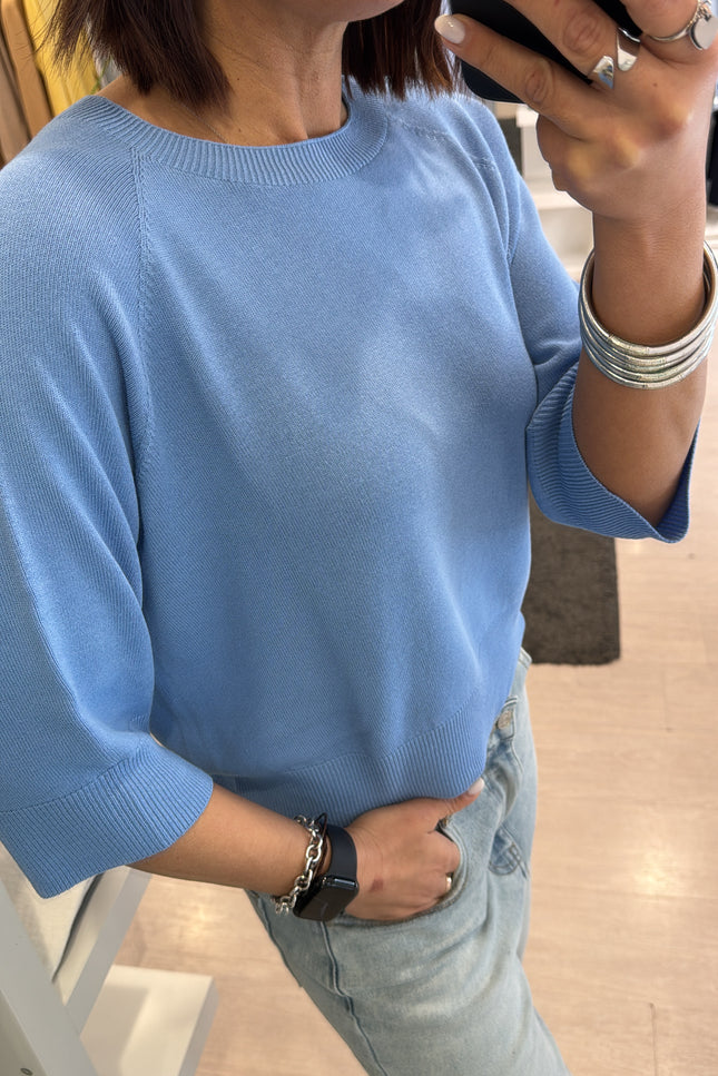 Girocollo azzurro