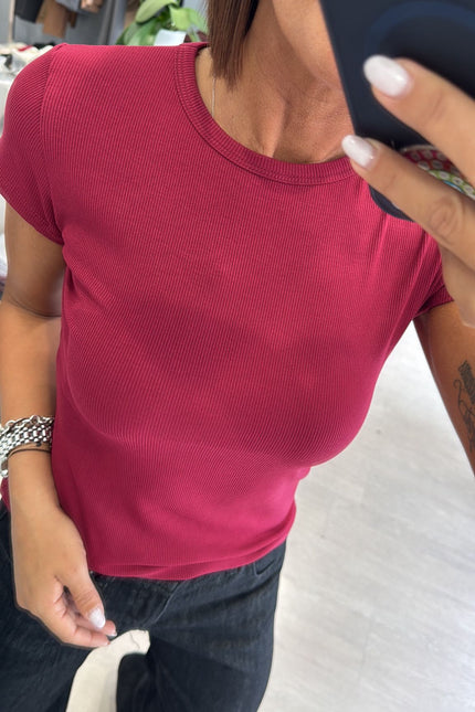 T-shirt bordeaux