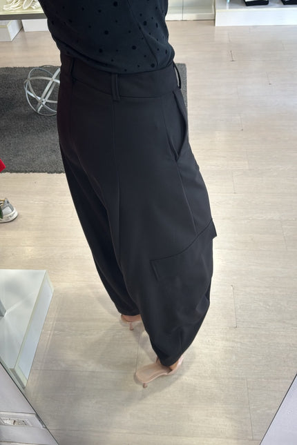 Pantalone cargo nero kn