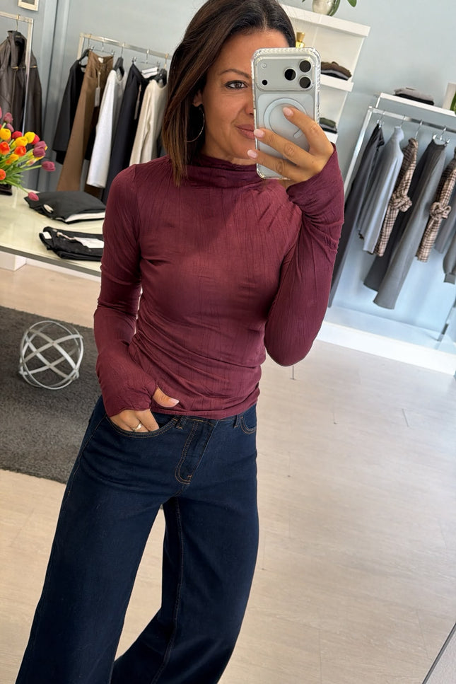 Lupetto bordeaux fiammato kk