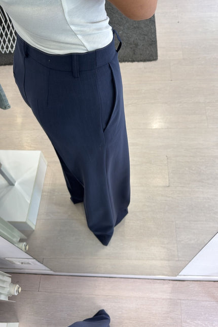 Pantalone completo melange blu kk