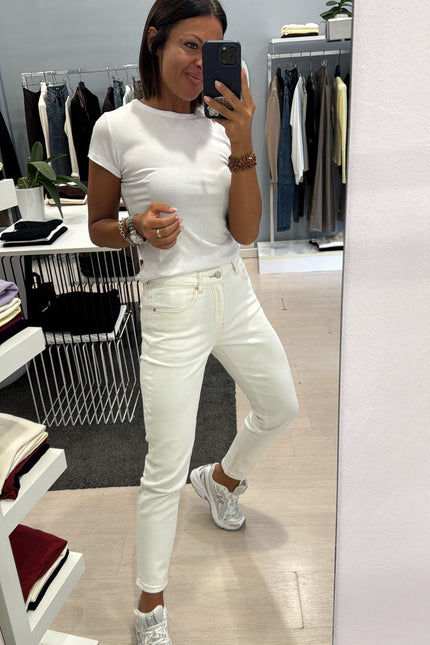 Jeans slim fit bianco latte