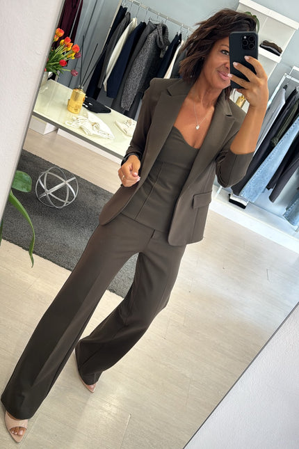 Pantalone completo punto milano verde militare kn