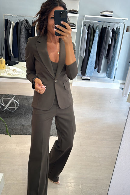 Pantalone completo punto milano verde militare kn