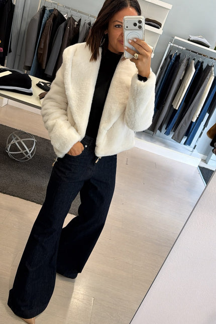 Pelliccia eco bianca yl
