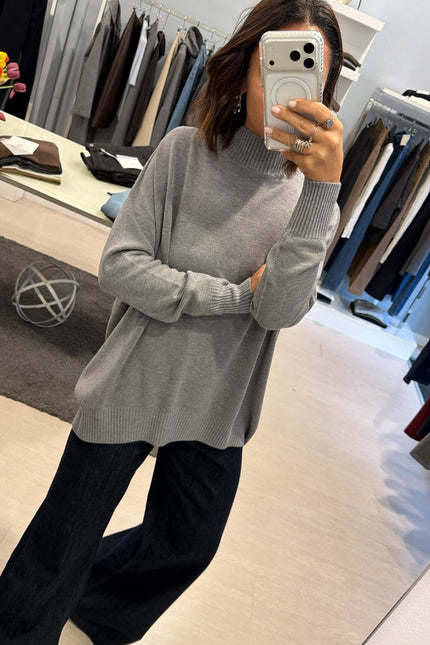 Lupetto oversize Grigio Kn