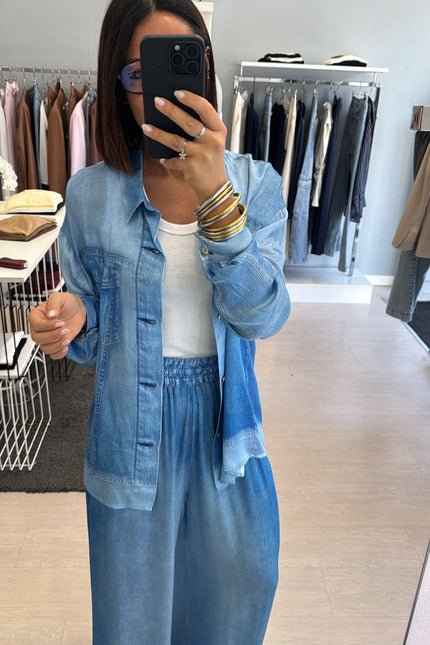 Camicia denim in chambray kk