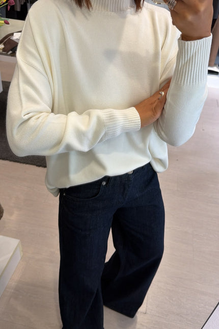 Lupetto oversize Bianco Kn
