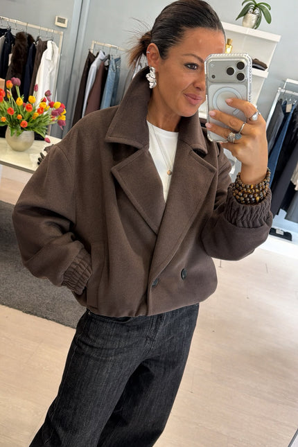 Cappotto bomber cioccolato kk