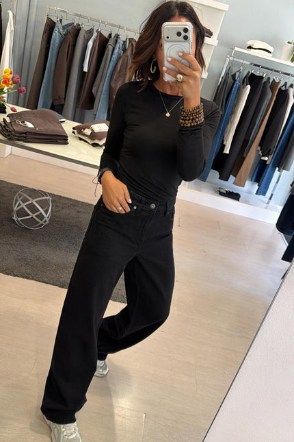 Jeans gamba dritta Nero Ic