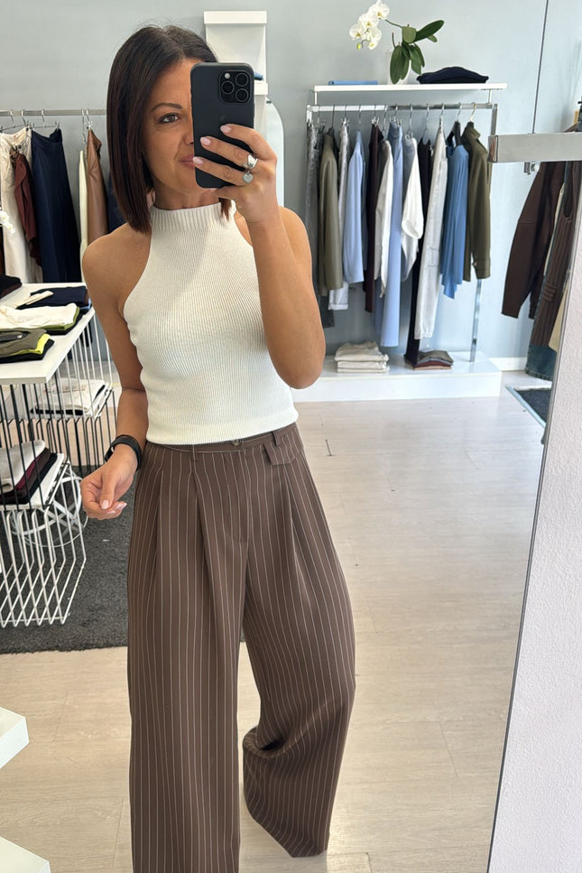 Pantalone completo gessato