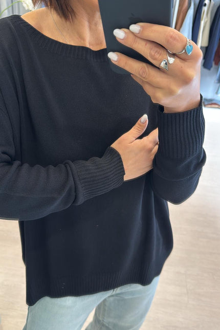 Scollo barca over nero