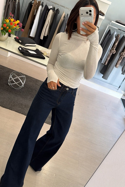 Jeans wide leg blue scuro Ic
