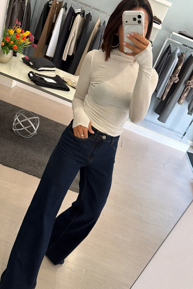 Jeans wide leg blue scuro Ic