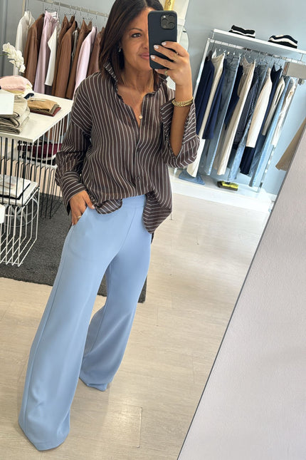 Camicia cioccolato oversize cc