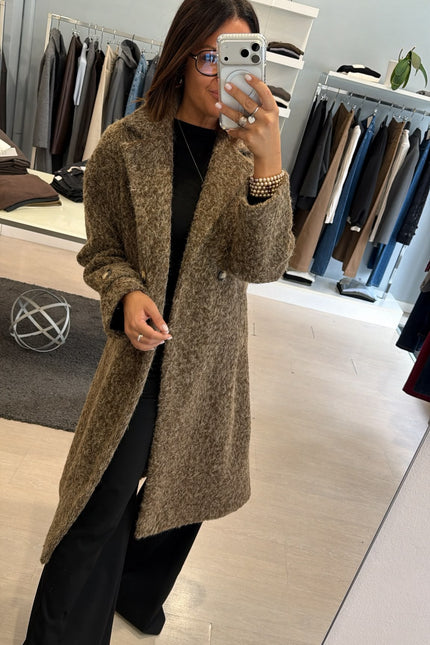 Cappotto Mid-Lenght Bouclè Ak