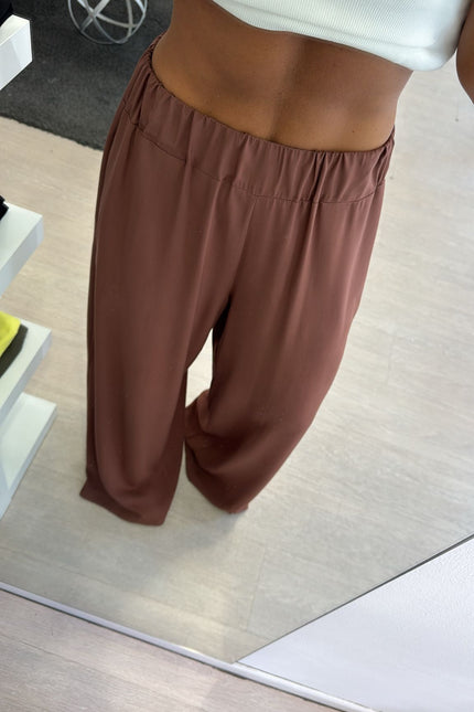 Pantalone viscosa tabacco cc