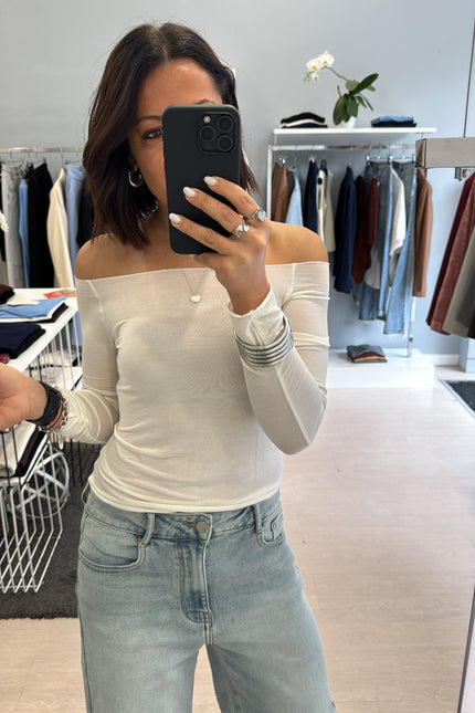 Scollo a barca modal bianca