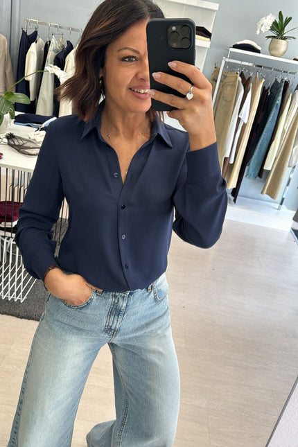 Camicia Atelier blu navy