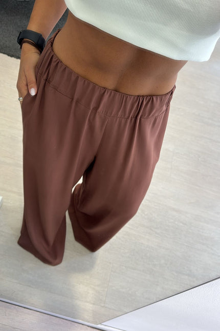 Pantalone viscosa tabacco cc