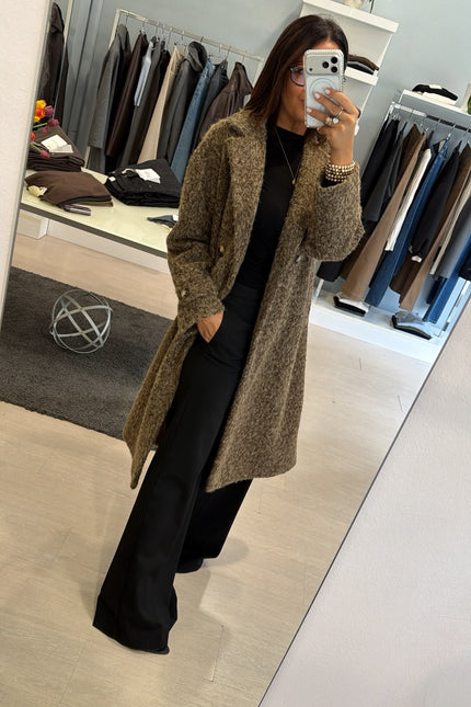 Cappotto Mid-Lenght Bouclè Ak