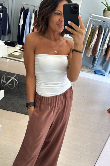 Pantalone viscosa tabacco cc