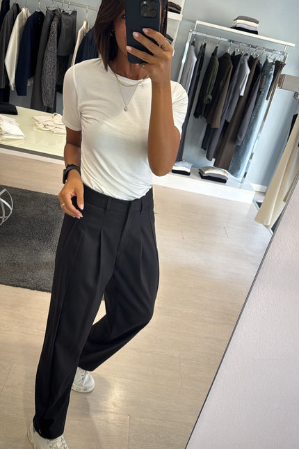 Pantalone baggy completo overshirt nero ak
