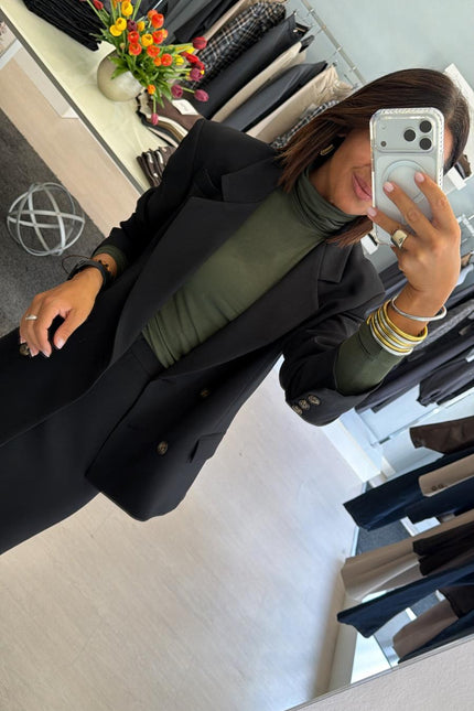 Blazer nero doppio petto kk