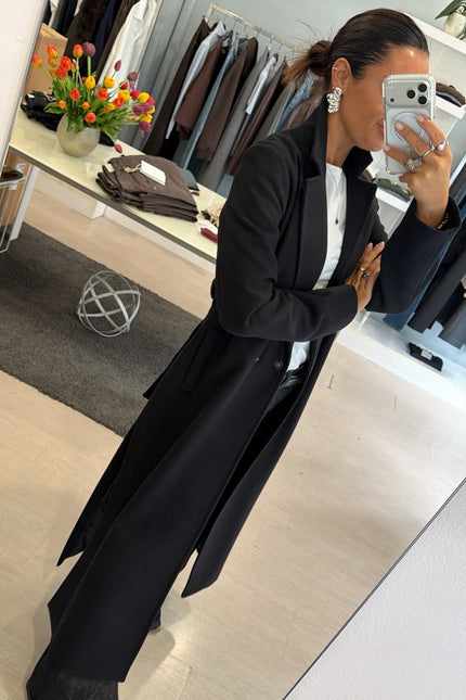 Cappotto lungo nero kk