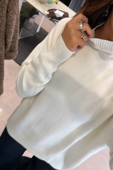 Lupetto oversize Bianco Kn