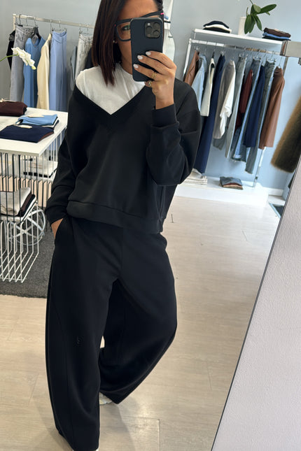 Pantalone felpa nero