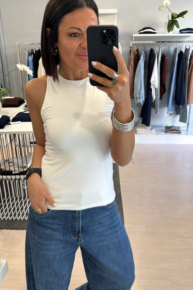 Canotta americana bianca