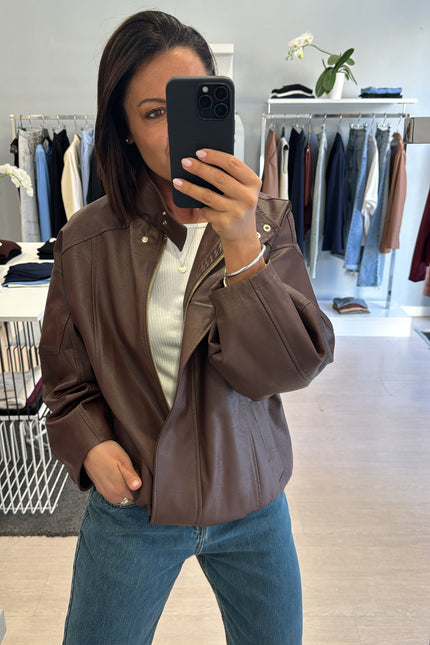Bomber ecopelle cacao