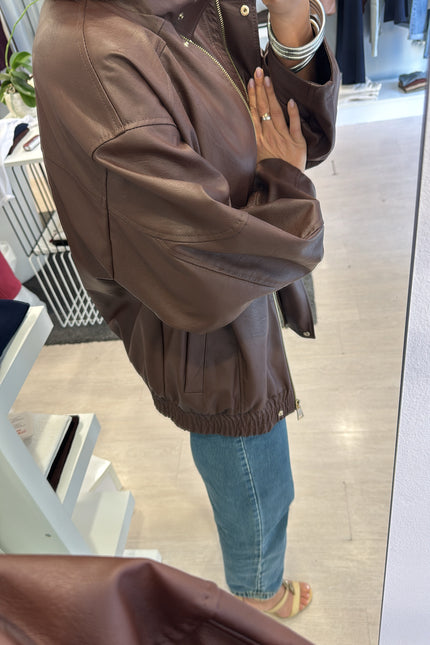 Bomber ecopelle cacao